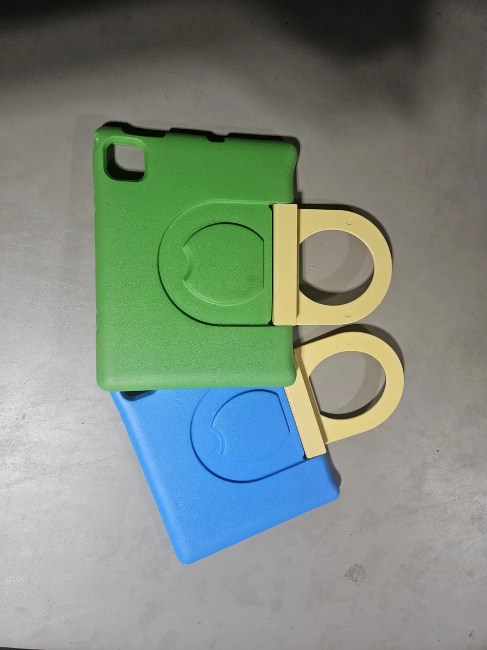 Blue and Green Kid-Friendly Tablet Case Set